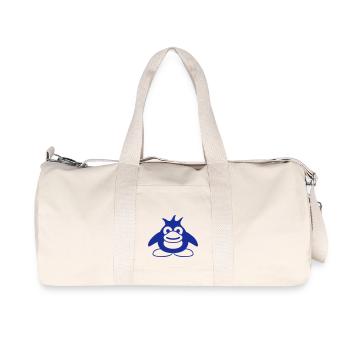 Pingouin mignon bébé enfant bambin heureux cool - Sac de sport en toile recyclée Stanley/Stella - blanc naturel - Devant