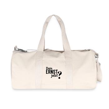 Dein Ernst? - Einfaches, aber effektives Statement - Recycelte Canvas-Sporttasche von Stanley/Stella - Naturweiß - Vorne