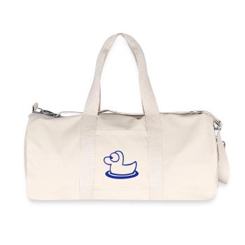 Badeente Quietscheente Wasser Vogel süß niedlich - Recycelte Canvas-Sporttasche von Stanley/Stella - Naturweiß - Vorne