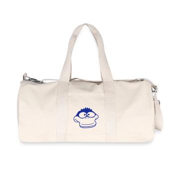 Duck looks funny goofy anxious confused comic - Recycled Canvas Sports Bag by Stanley/Stella - natural - Front