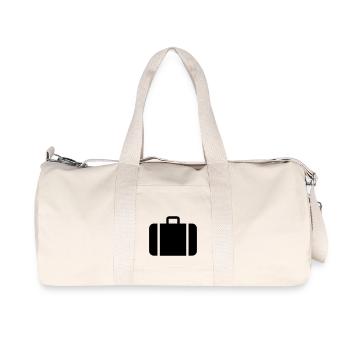 suitcase,travel,airport,train station - Recycled Canvas Sports Bag by Stanley/Stella - natural - Front