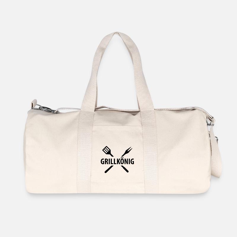 grillkönig - Recycelte Canvas-Sporttasche von Stanley/Stella - Naturweiß