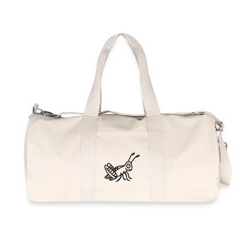 Grashüpfer - line - Recycelte Canvas-Sporttasche von Stanley/Stella - Naturweiß - Vorne