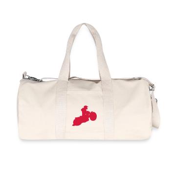 sport speedway - Sac de sport en toile recyclée Stanley/Stella - blanc naturel - Devant