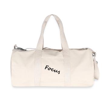 Focus - Recycelte Canvas-Sporttasche von Stanley/Stella - Naturweiß - Vorne
