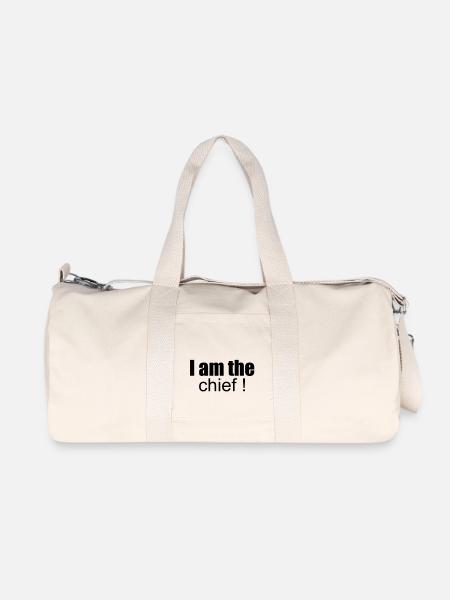 i am the chief ! - Recycled Canvas Sports Bag by Stanley/Stella - natural