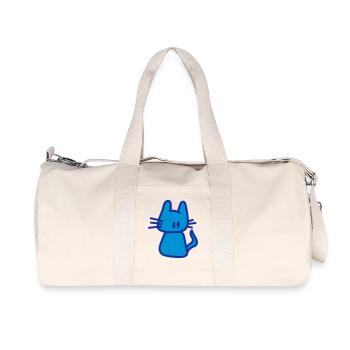 katze / cat - Recycelte Canvas-Sporttasche von Stanley/Stella - Naturweiß - Vorne