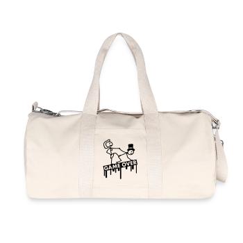 bachelor_party_game_over - Recycled Canvas Sports Bag by Stanley/Stella - natural - Front