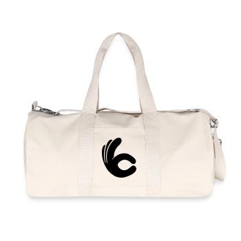 la main de trou Voir l'ok bon gant comic cartoon n - Sac de sport en toile recyclée Stanley/Stella - blanc naturel - Devant