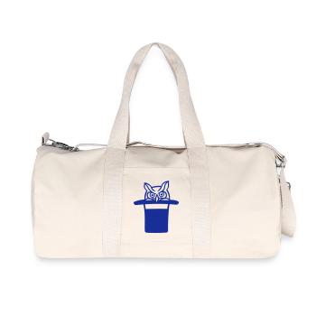 hibou chapeau haut de forme wizard tour de magie tour de magie - Sac de sport en toile recyclée Stanley/Stella - blanc naturel - Devant