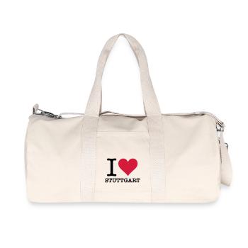 Je aime Stuttgart - Sac de sport en toile recyclée Stanley/Stella - blanc naturel - Devant