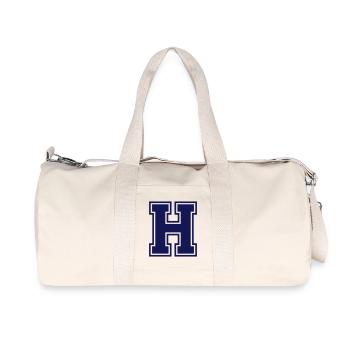 h - Sac de sport en toile recyclée Stanley/Stella - blanc naturel - Devant