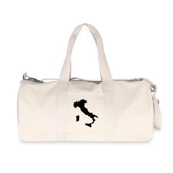 Italie Carte - Sac de sport en toile recyclée Stanley/Stella - blanc naturel - Devant