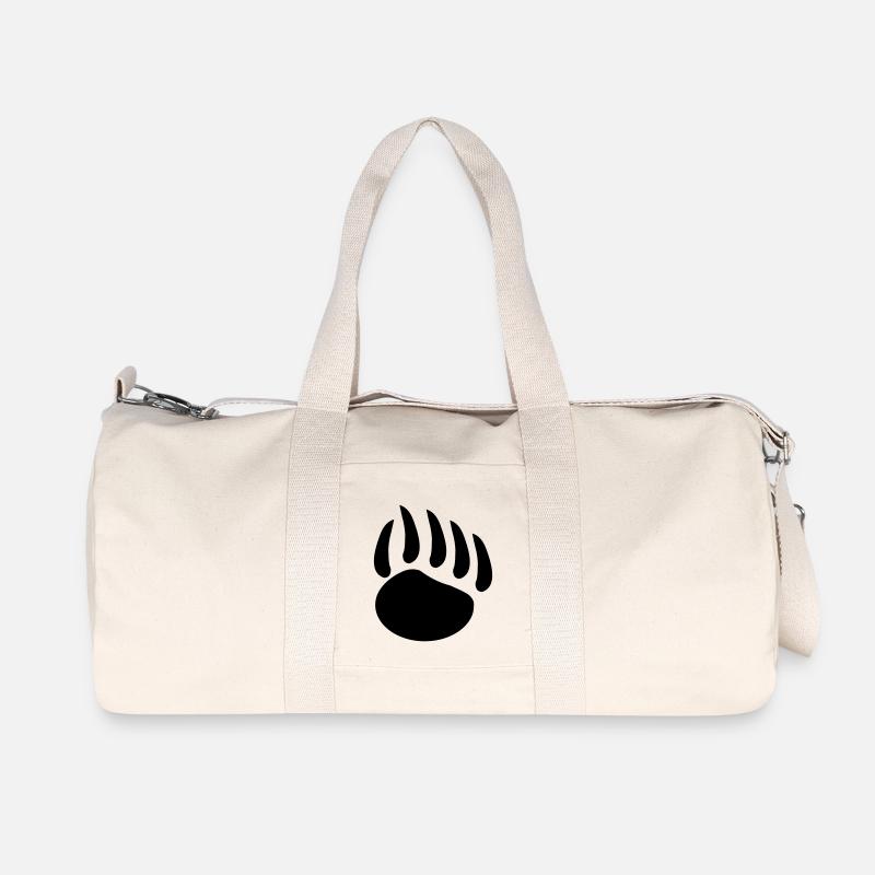 baerentatze - Recycelte Canvas-Sporttasche von Stanley/Stella - Naturweiß
