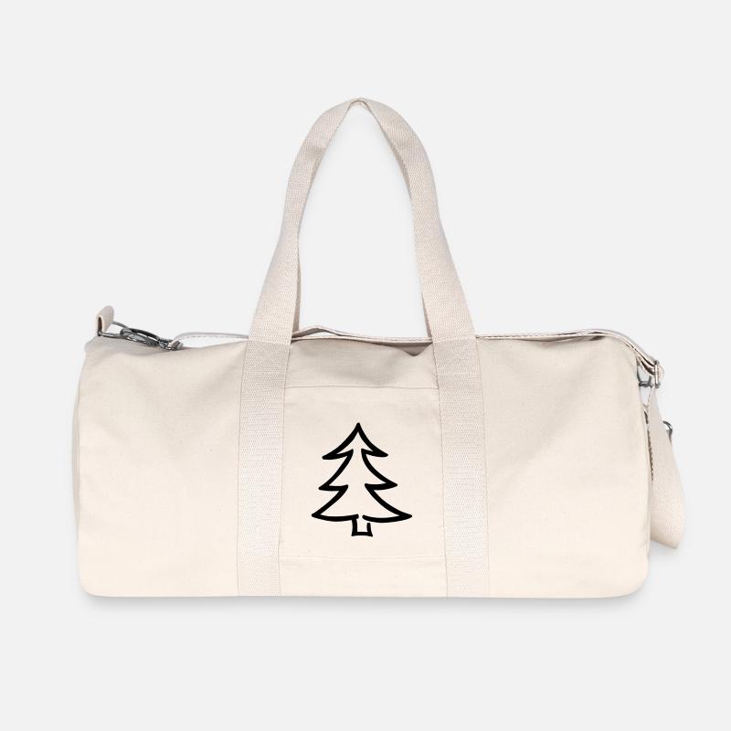 Tannenbaum - Recycelte Canvas-Sporttasche von Stanley/Stella - Naturweiß