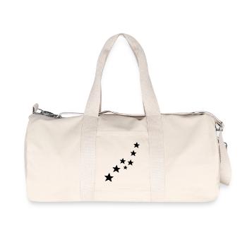 stars - Recycled Canvas Sports Bag by Stanley/Stella - natural - Front