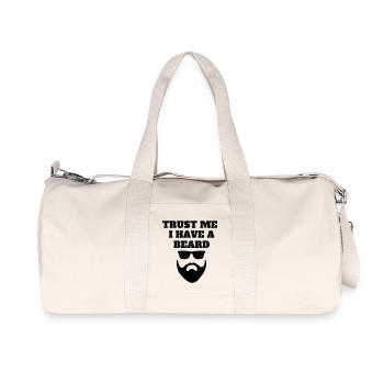 trust me i have a beard - Recycelte Canvas-Sporttasche von Stanley/Stella - Naturweiß - Vorne