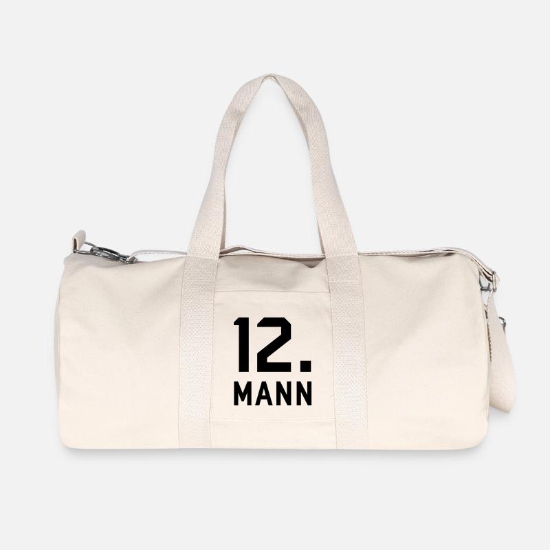 Zwölfter Mann - Recycelte Canvas-Sporttasche von Stanley/Stella - Naturweiß