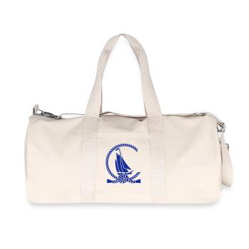 Voilier / voilier (b, 1c) - Sac de sport en toile recyclée Stanley/Stella - blanc naturel - Devant