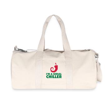 I m a Serial Chiller - Recycled Canvas Sports Bag by Stanley/Stella - natural - Front