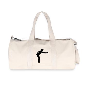 petanque jeu de boule - Sac de sport en toile recyclée Stanley/Stella - blanc naturel - Devant