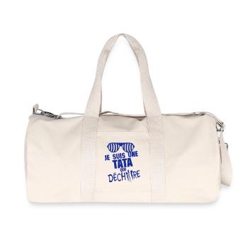 je suis une tata qui dechire lunette - Sac de sport en toile recyclée Stanley/Stella - blanc naturel - Devant