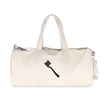 Zahnbürste - Recycelte Canvas-Sporttasche von Stanley/Stella - Naturweiß - Vorne