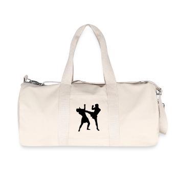 thaiboxing_2 - Recycelte Canvas-Sporttasche von Stanley/Stella - Naturweiß - Vorne
