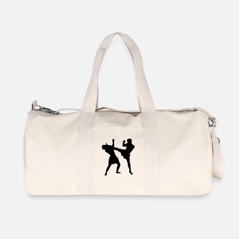 thaiboxing_2 - Sac de sport en toile recyclée Stanley/Stella - blanc naturel