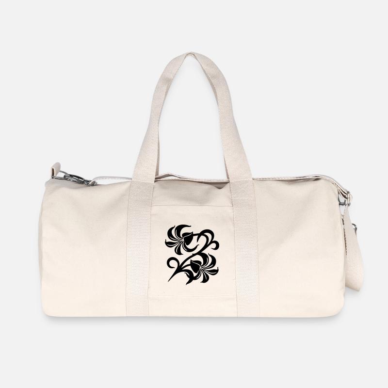 Lilies - Recycelte Canvas-Sporttasche von Stanley/Stella - Naturweiß