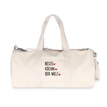 Beste Köchin der Welt - Recycelte Canvas-Sporttasche von Stanley/Stella - Naturweiß - Vorne