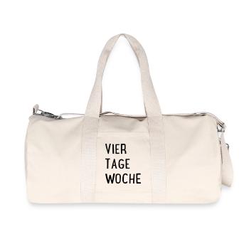 Four days a week - Recycled Canvas Sports Bag by Stanley/Stella - natural - Front