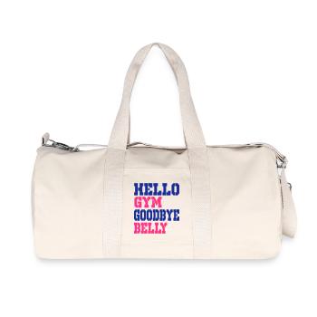 bonjour gym au revoir ventre - Sac de sport en toile recyclée Stanley/Stella - blanc naturel - Devant