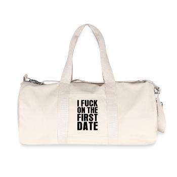 I Fuck On The First Date - Recycelte Canvas-Sporttasche von Stanley/Stella - Naturweiß - Vorne