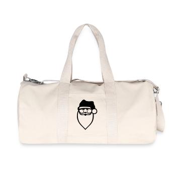 le père noël - Sac de sport en toile recyclée Stanley/Stella - blanc naturel - Devant