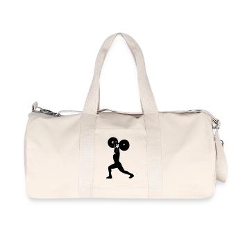 Fitness - Recycelte Canvas-Sporttasche von Stanley/Stella - Naturweiß - Vorne