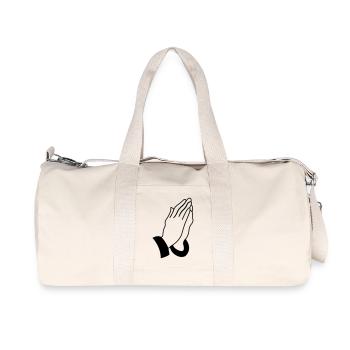 praying_hands_001 - Recycelte Canvas-Sporttasche von Stanley/Stella - Naturweiß - Vorne