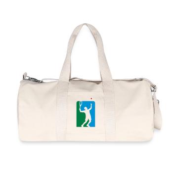 tennis_0809_3c - Sac de sport en toile recyclée Stanley/Stella - blanc naturel - Devant