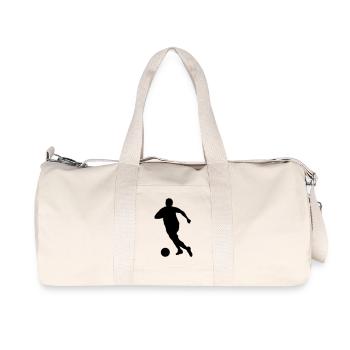 Fußballer - Recycelte Canvas-Sporttasche von Stanley/Stella - Naturweiß - Vorne