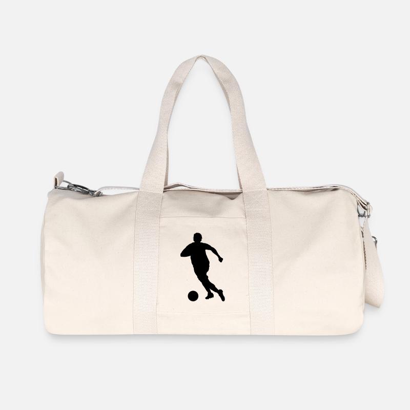 Fußballer - Recycelte Canvas-Sporttasche von Stanley/Stella - Naturweiß