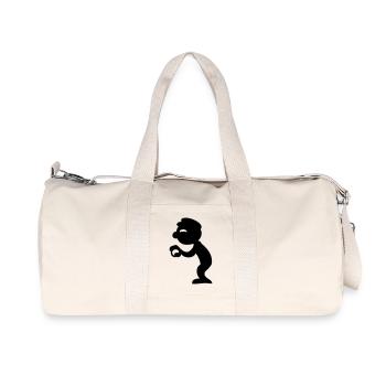 pétanque jeu de boules - Sac de sport en toile recyclée Stanley/Stella - blanc naturel - Devant