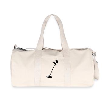 metal detector drawing metal detector - Recycled Canvas Sports Bag by Stanley/Stella - natural - Front