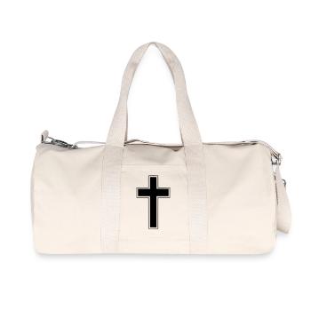Christian Cross (Christian Cross) - Recycled Canvas Sports Bag by Stanley/Stella - natural - Front