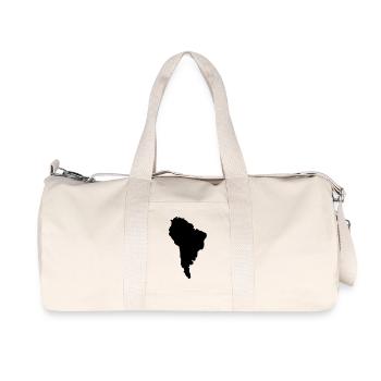 South America - Recycled Canvas Sports Bag by Stanley/Stella - natural - Front