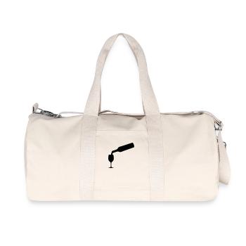 wine bottle - Recycled Canvas Sports Bag by Stanley/Stella - natural - Front