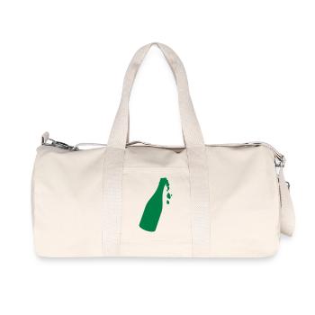 Sekt zum feiern - Recycelte Canvas-Sporttasche von Stanley/Stella - Naturweiß - Vorne