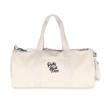 party modus hard - Recycelte Canvas-Sporttasche von Stanley/Stella - Naturweiß - Vorne