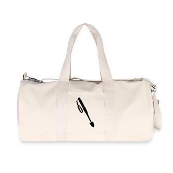 Spaten für die Ausgrabung der Trüffel_v1 - Recycelte Canvas-Sporttasche von Stanley/Stella - Naturweiß - Vorne