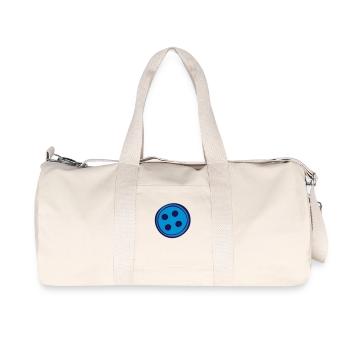 Button - Recycelte Canvas-Sporttasche von Stanley/Stella - Naturweiß - Vorne