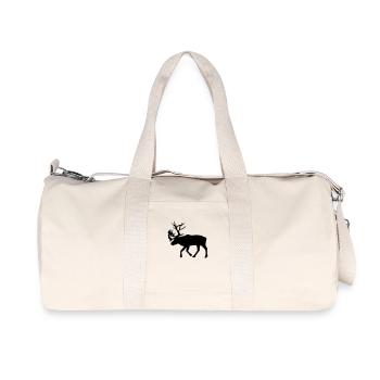 caribou - rentier - ren - weihnachten - Recycelte Canvas-Sporttasche von Stanley/Stella - Naturweiß - Vorne